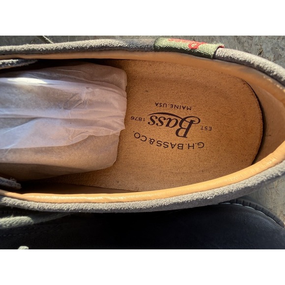 G.H. Bass Pasadena 9.5M Gray Suede Oxford Casual Shoes Mens - Picture 2 of 7